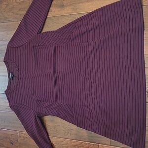 Lane Bryant 3/4 length sleeve, striped dress size 18/20.